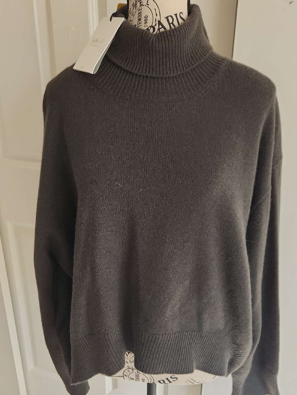 NWT Phiili Italian Wool Cashmere Forest Green Sweater $560
